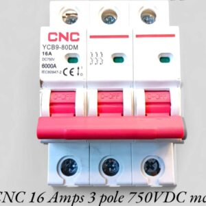 CNC 16Amps 3 Pole 750VDC mcb